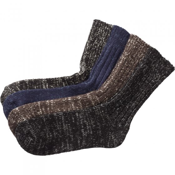 Kamin-Stricksocken im 4er-Pack