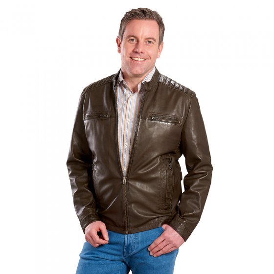 Modische Lederjacke