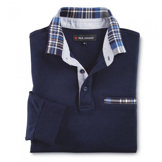 Interlock-Shirt mit Kontrasten