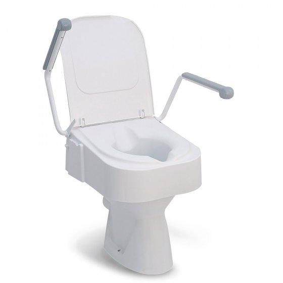 Toilettensitzerhöhung mit Armlehne