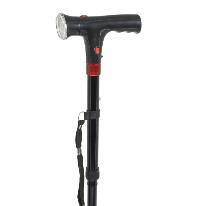 Sicherheits-Gehstock mit Lampe