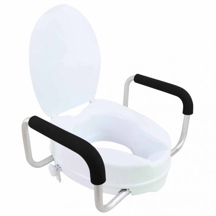 Toilettensitzerhöhung mit Armlehnen