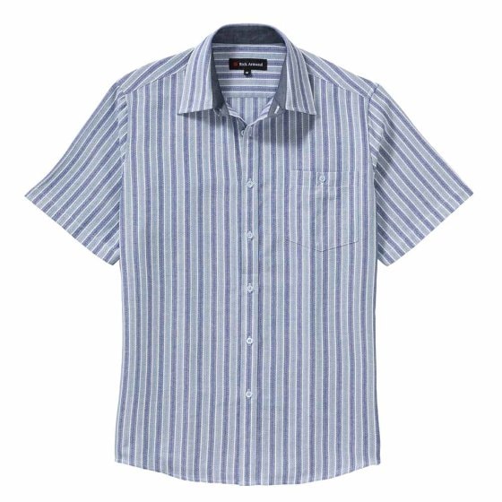 Jacquard Hemd 3XL (47/48) | Blau