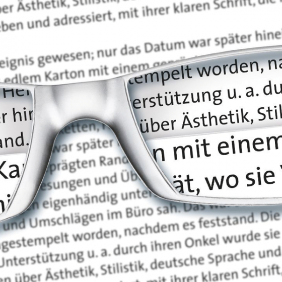 Lesebrille mit Lupe 
