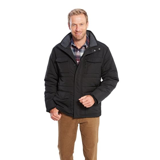 Steppjacke mit abnehmbarer Kapuze 
