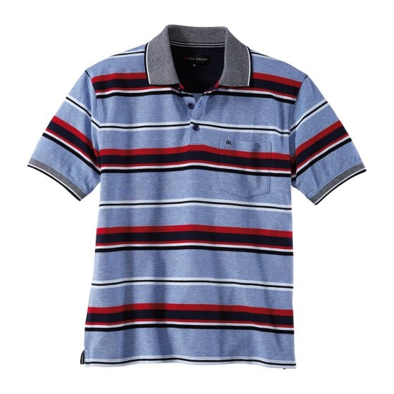 Pikee-Poloshirt mit Streifen 