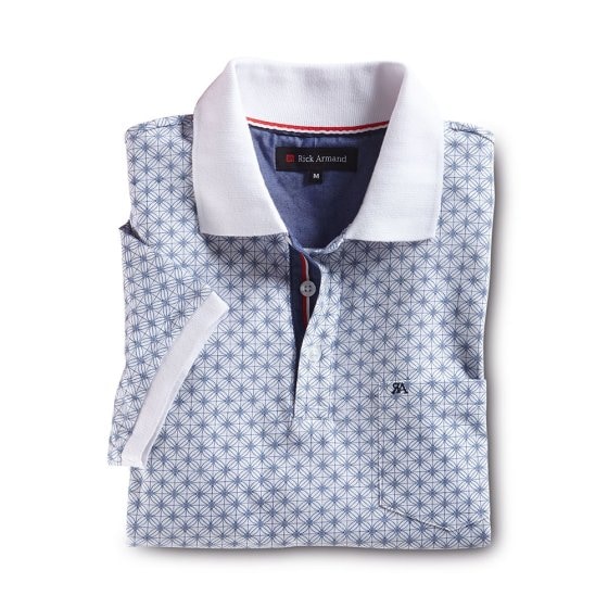 Poloshirt mit Allover-Druck 