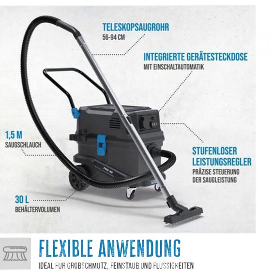 Nass- Trockensauger Pro 30  