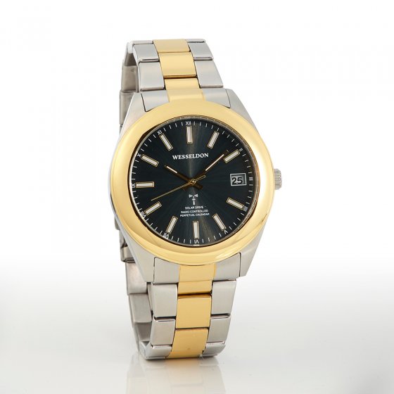 Funk-Solararmbanduhr mit Wechsel-Lünette 
