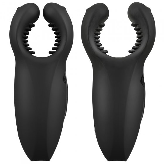 Masturbator mit massierenden Vibro-Flügeln 