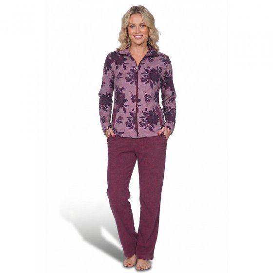 Frottee-Hausanzug 48/50 | Dunkelrot