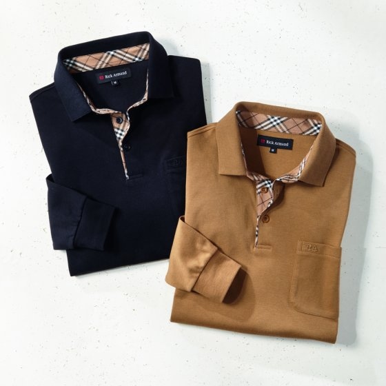Interlock-Shirt mit Kontrasten 