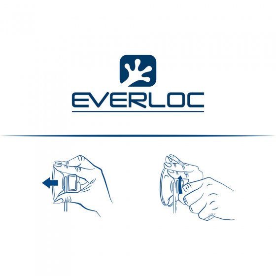 Everloc WC-Bürste mit Halter 