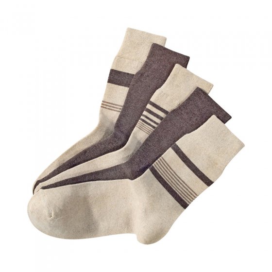Stretch-Komfortsocken 5er-Pack 43/46 | Beigetöne