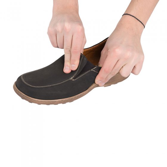 Nubuk-Stretchslipper „LightWalk”