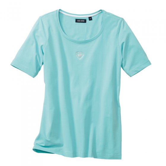 Shirt mit Glitzer-Herzmotiv