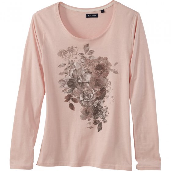 Baumwollshirt mit Rosendruck