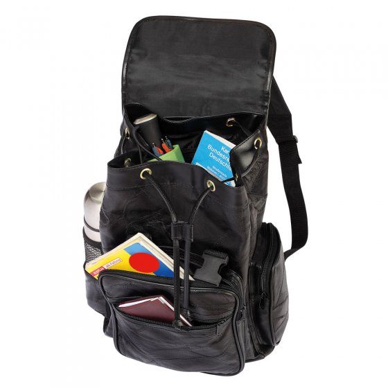 Patchwork-Rucksack aus Leder 