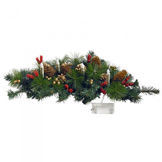 Adventsgesteck mit Licht 