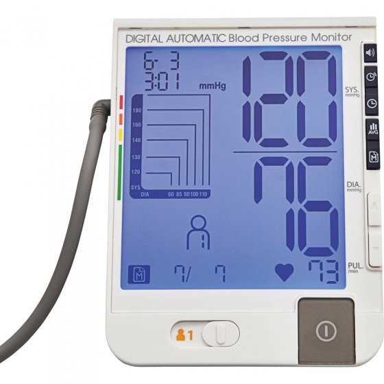 Blutdruckmessgerät mit großem Monitor 
