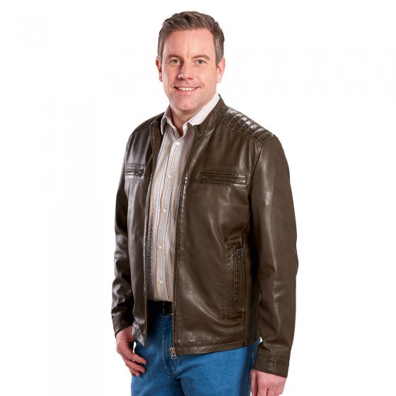 Modische Lederjacke