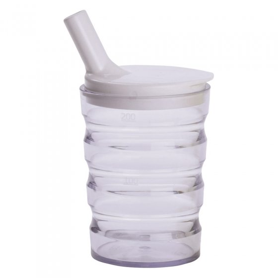 Rillenbecher mit 2 Deckeln
