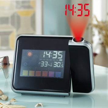 Wetterstation mit Projektion