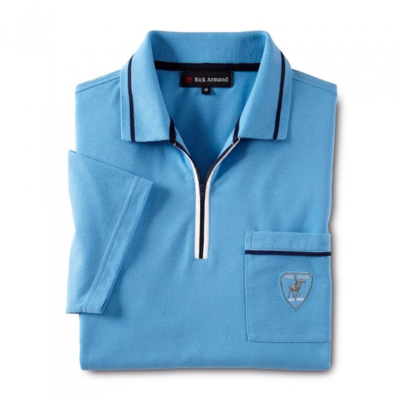 Komfort Piquéshirt, SET 3XL | Rot#Hellblau