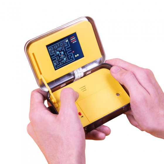Tetris und Pac-Man Spielekonsole in der Dose 