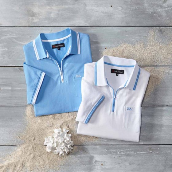 Jersey-Shirt mit Reißverschluss im Set 