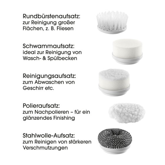 Akku Reinigungsbürste 7tlg. 