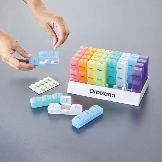 Tabletten-Organizer für einen Monat