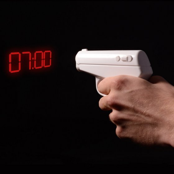 Projektionswecker „Pistole" 