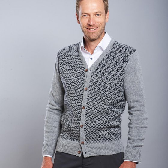 Lambswool Strickjacke 