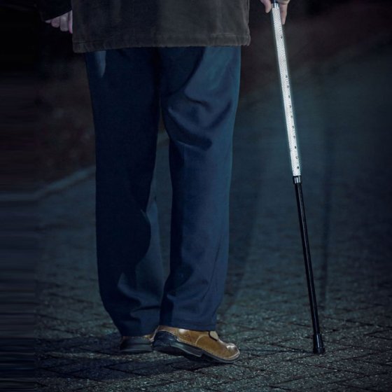 Reflektierender Gehstock