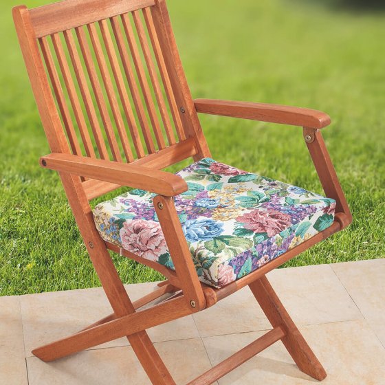 Visco-Sitzkissen mit Blumendekor 