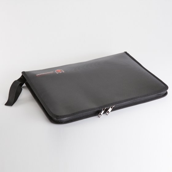 Feuerfeste Dokumententasche mit Ordnungssystem 