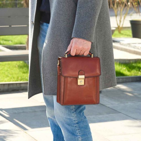 Vintage-Tasche aus italienischem Leder 