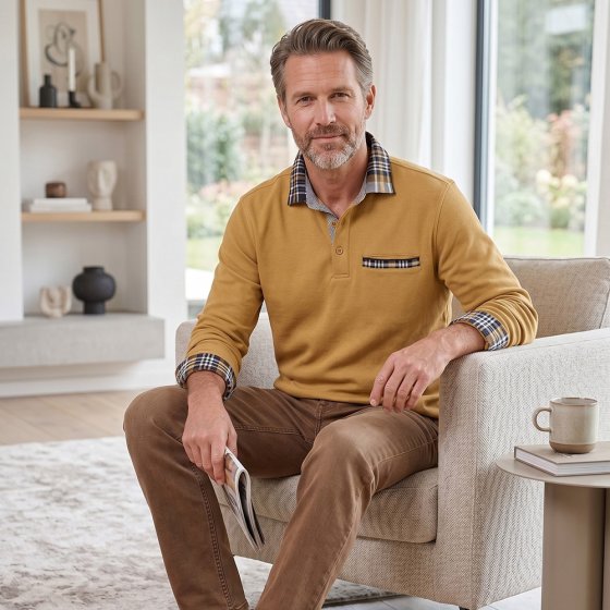 Thermosweater mit Kontrasten 
