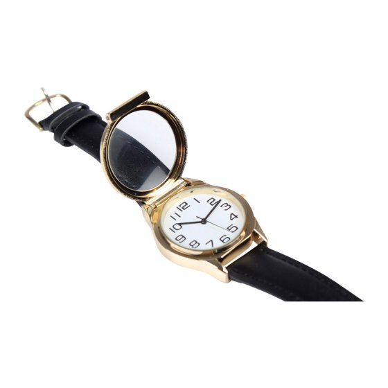 Armbanduhr mit Leselupe 