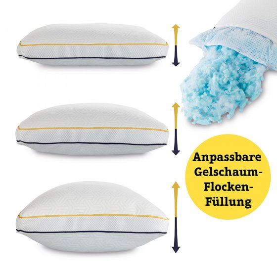 Komfort-Kopfkissen Gelschaum 