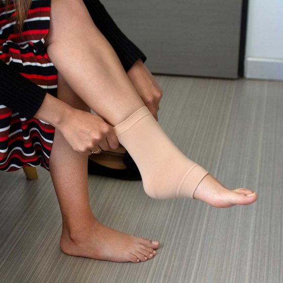 Fußbandage mit Fersenschutz