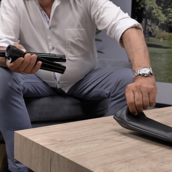 Faltbarer Gehstock mit Tasche 