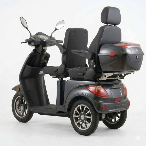 E-Mobil Dolly  2.0 3-Rad, Blei-Akku Dunkelgrau
