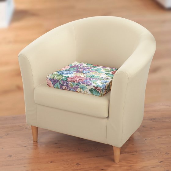 Visco-Sitzkissen mit Blumendekor 