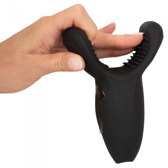 Masturbator mit massierenden Vibro-Flügeln 