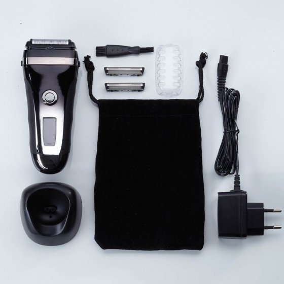 Aufladbarer Rasierer mit LC-Display 