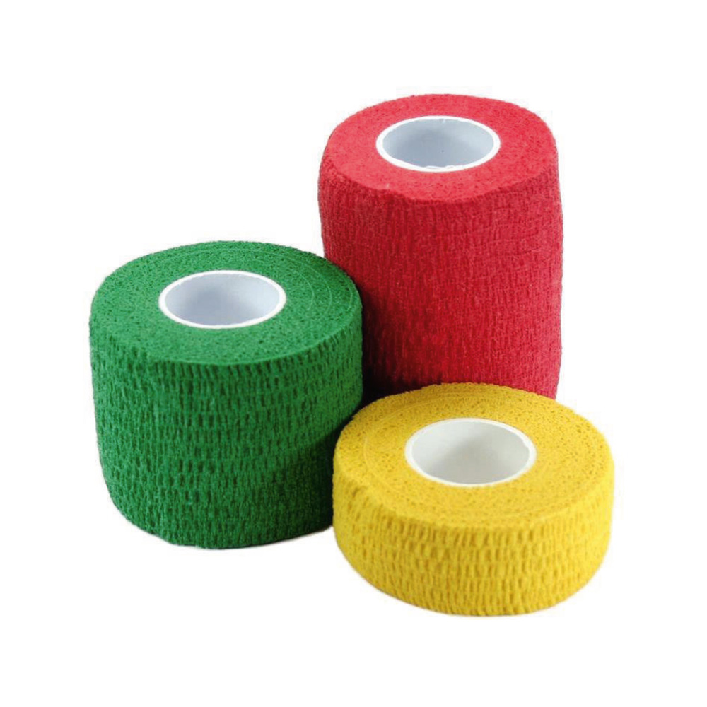 Hier gelangen Sie zu der selbsthaftenden Baumwollbinde Wiederverwendbare selbsthaftende Baumwollbinde in bunten Farben